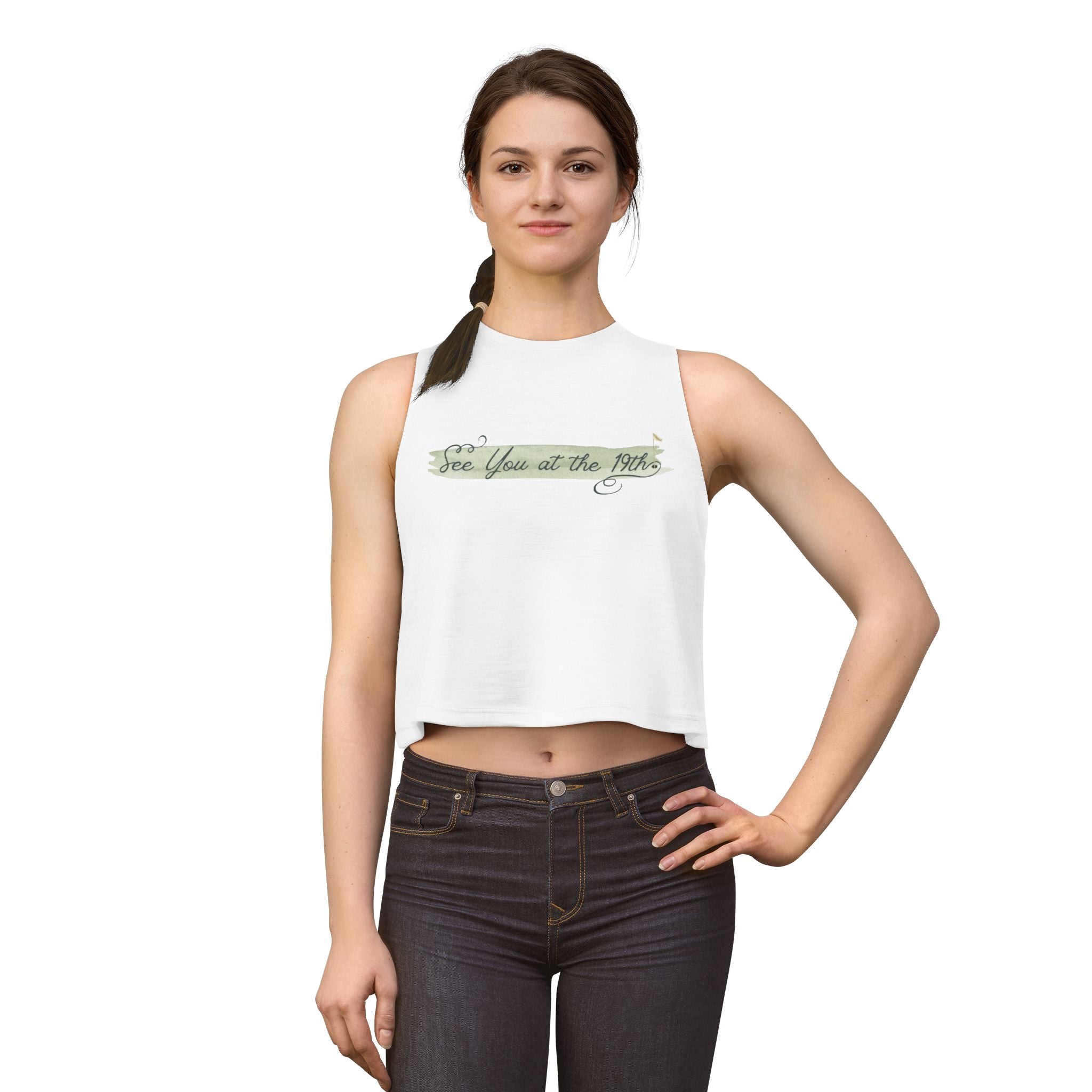 See you at the 19th women's cropped tank