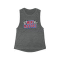 Distressed Flowy Muscle Tank