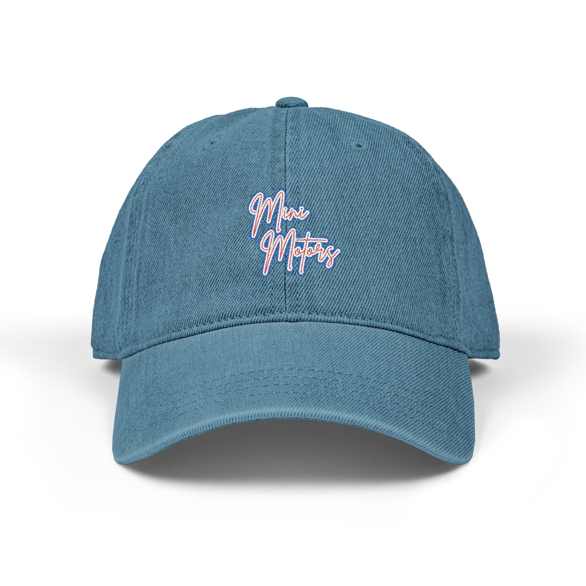 Mini Denim Embroidered Hat