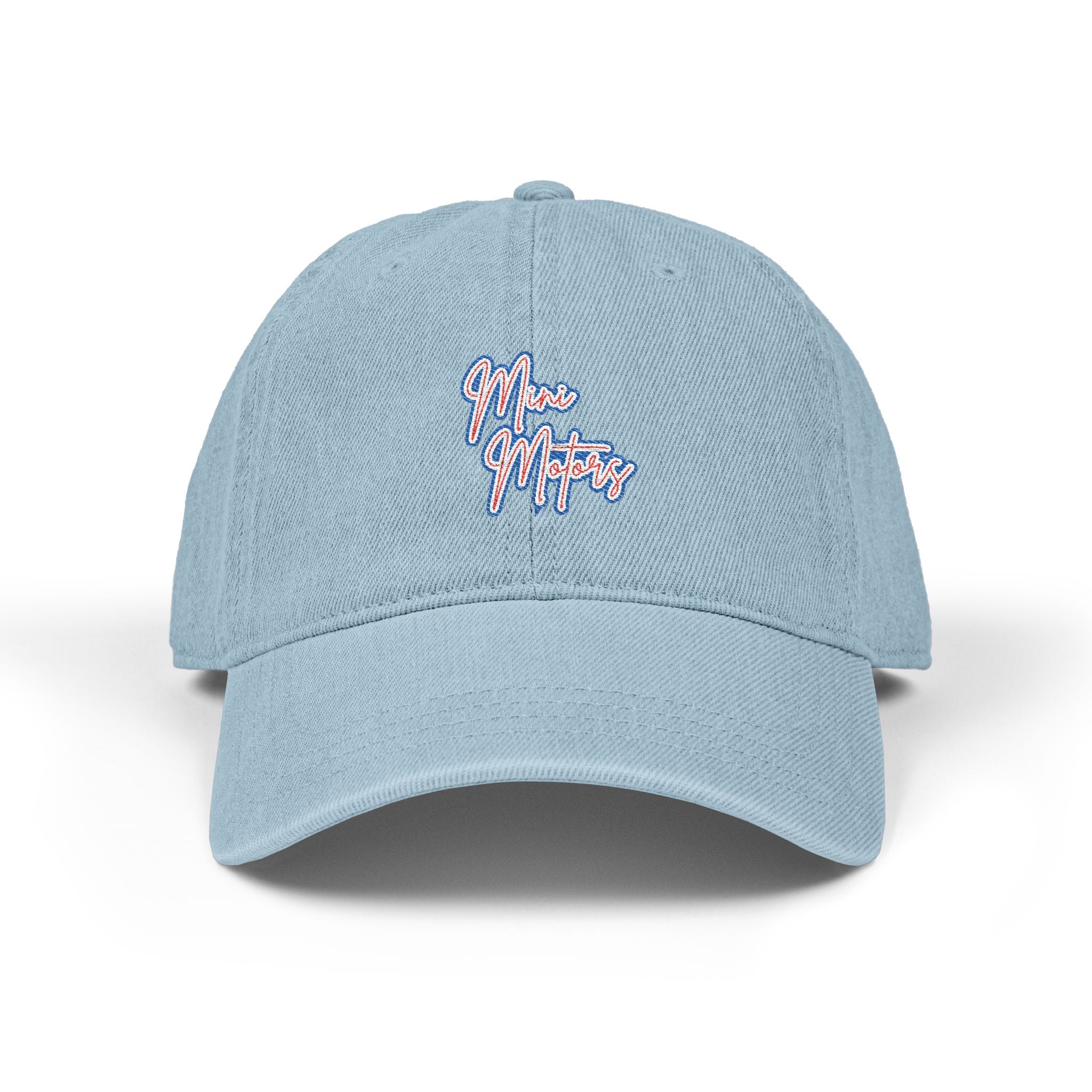 Mini Denim Embroidered Hat