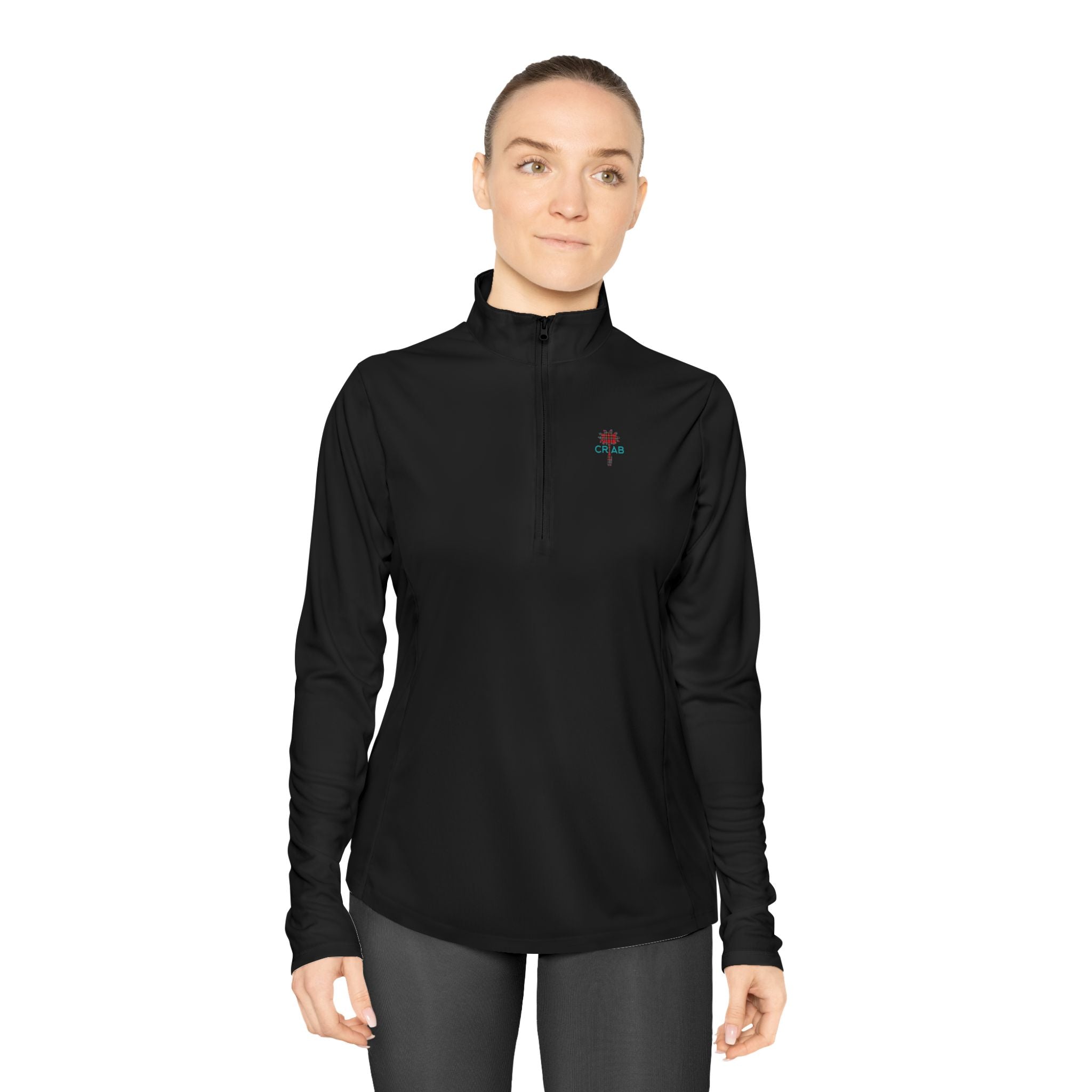 Ladies Plaid Nation Quarter-Zip Pullover