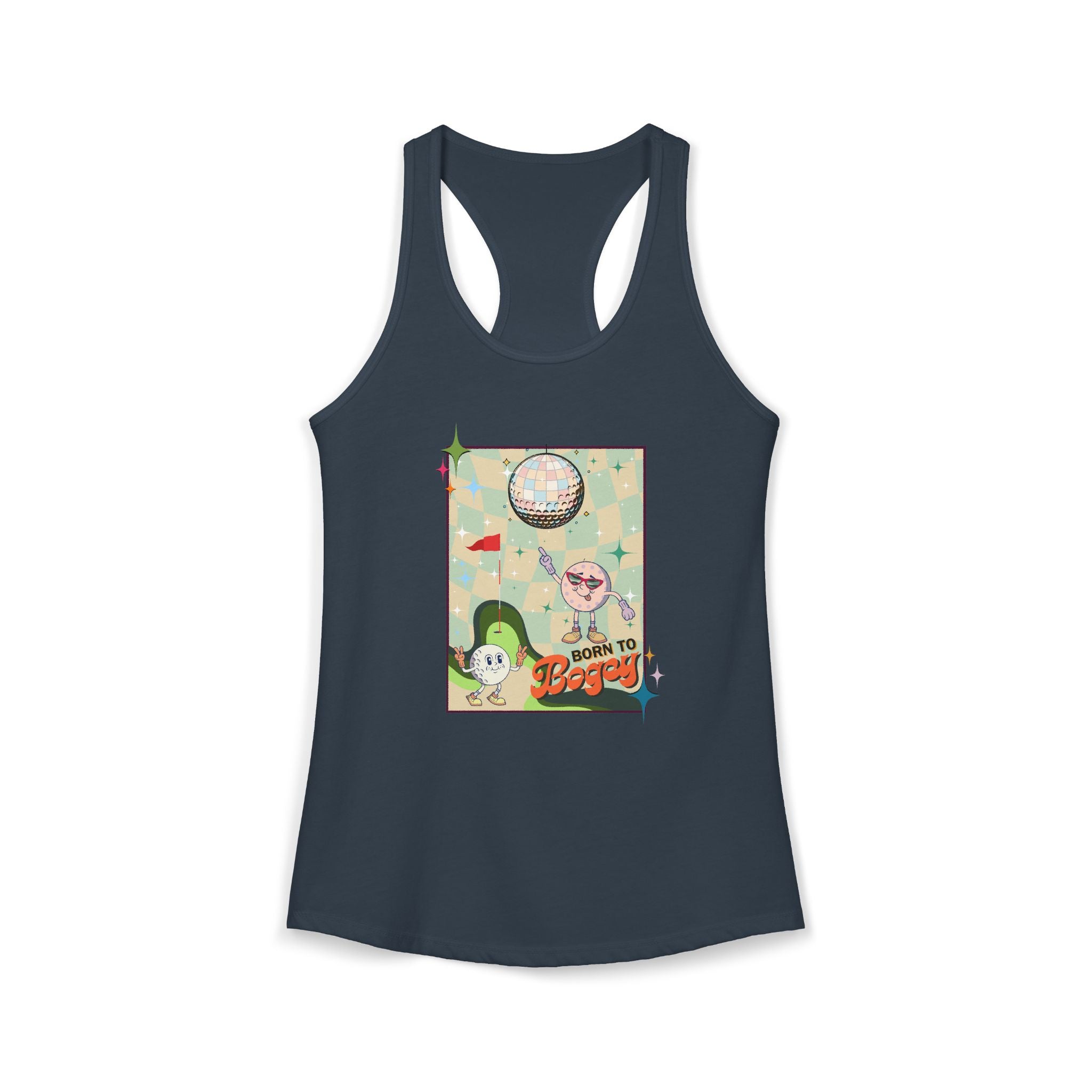 Born to Bogey Racerback Tank
