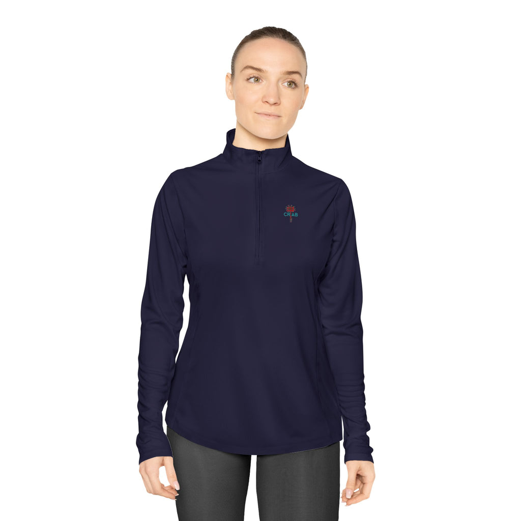 Ladies Plaid Nation Quarter-Zip Pullover
