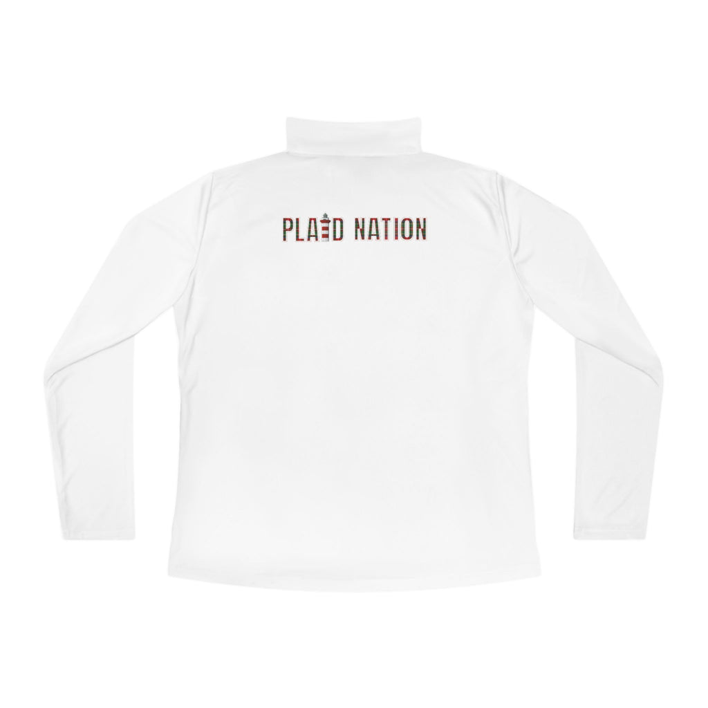 Ladies Plaid Nation Quarter-Zip Pullover