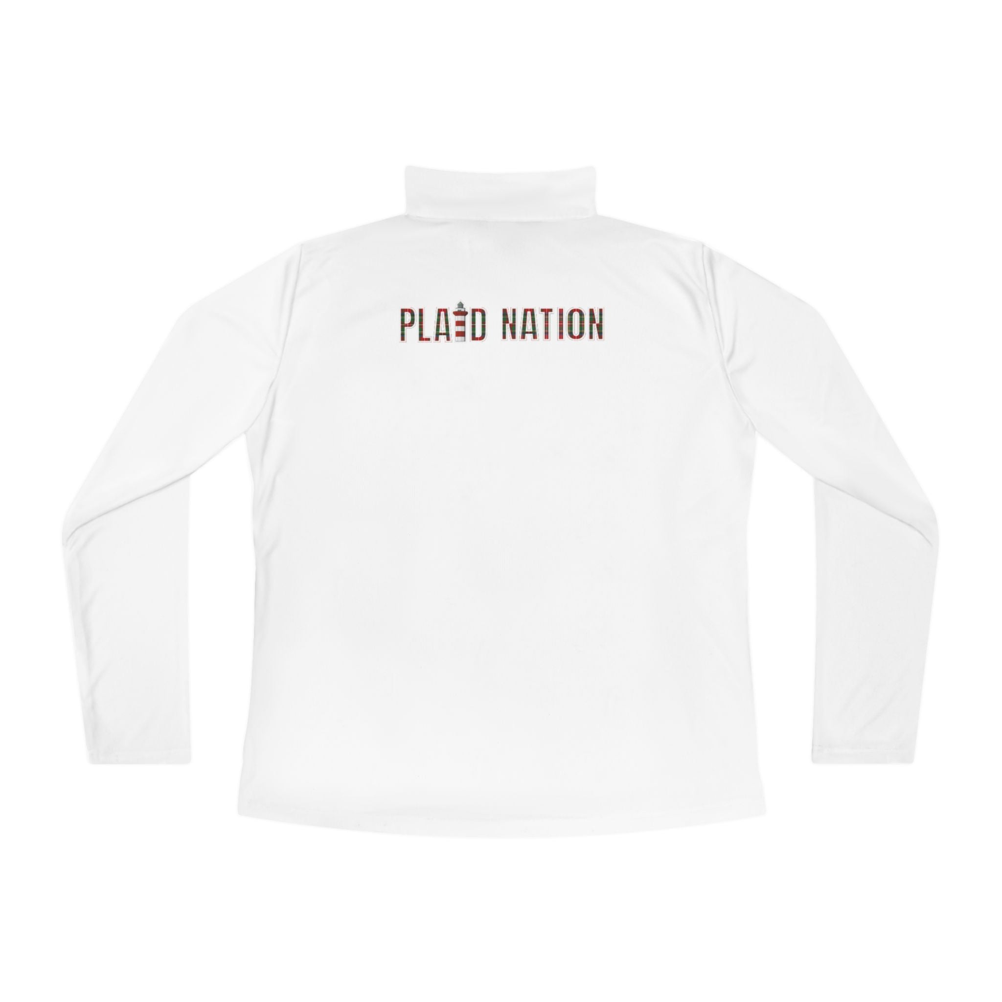 Ladies Plaid Nation Quarter-Zip Pullover