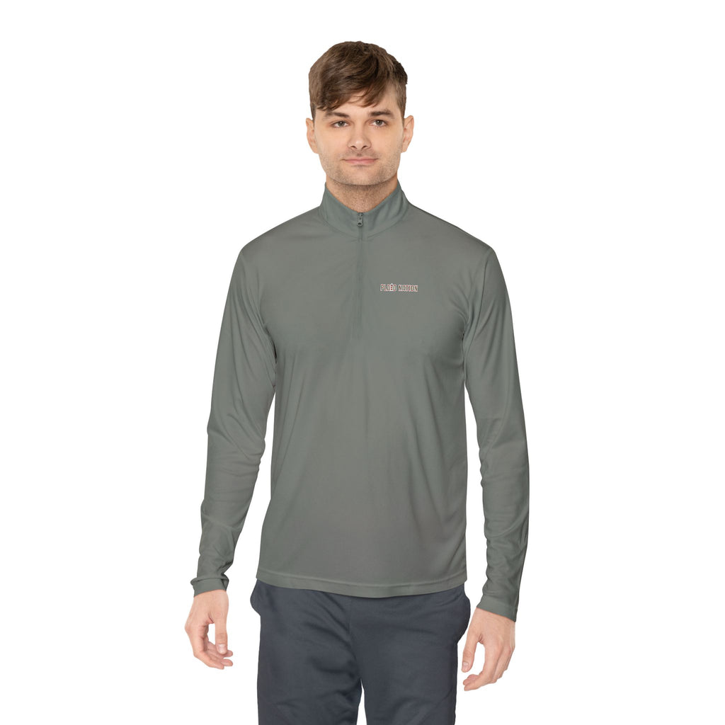 Men's Plaid Nation Quarter-Zip Pullover