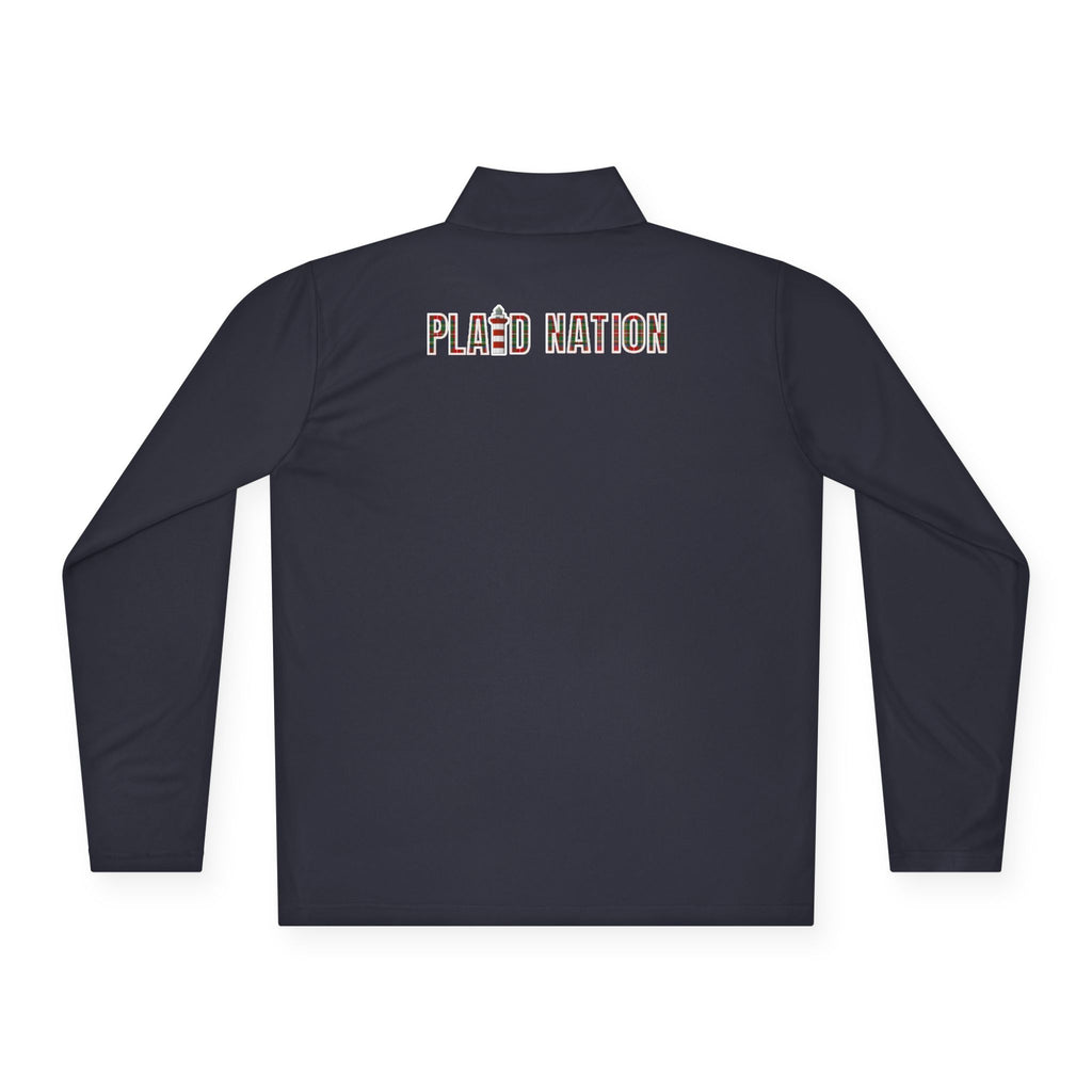 Men's Plaid Nation Quarter-Zip Pullover