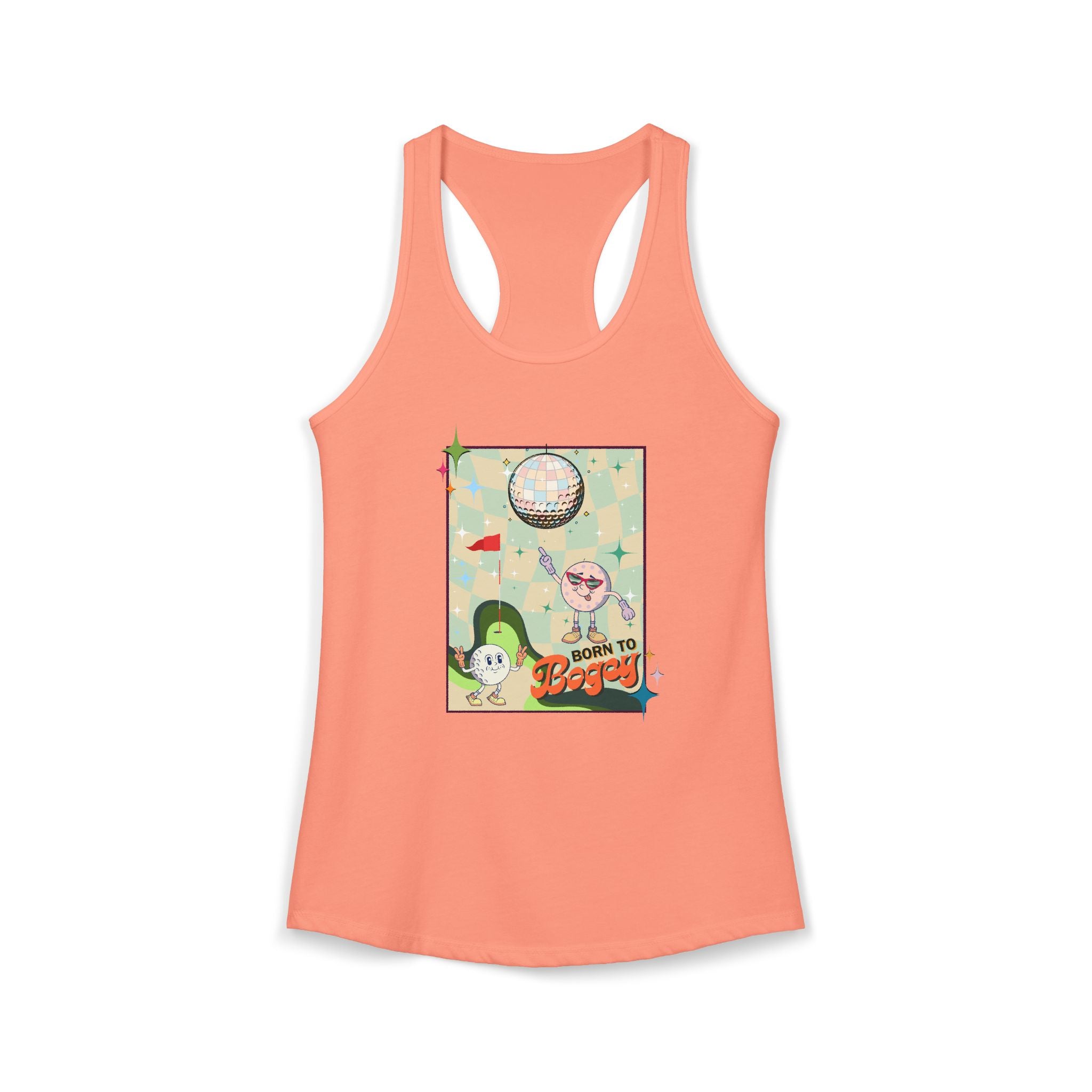 Born to Bogey Racerback Tank
