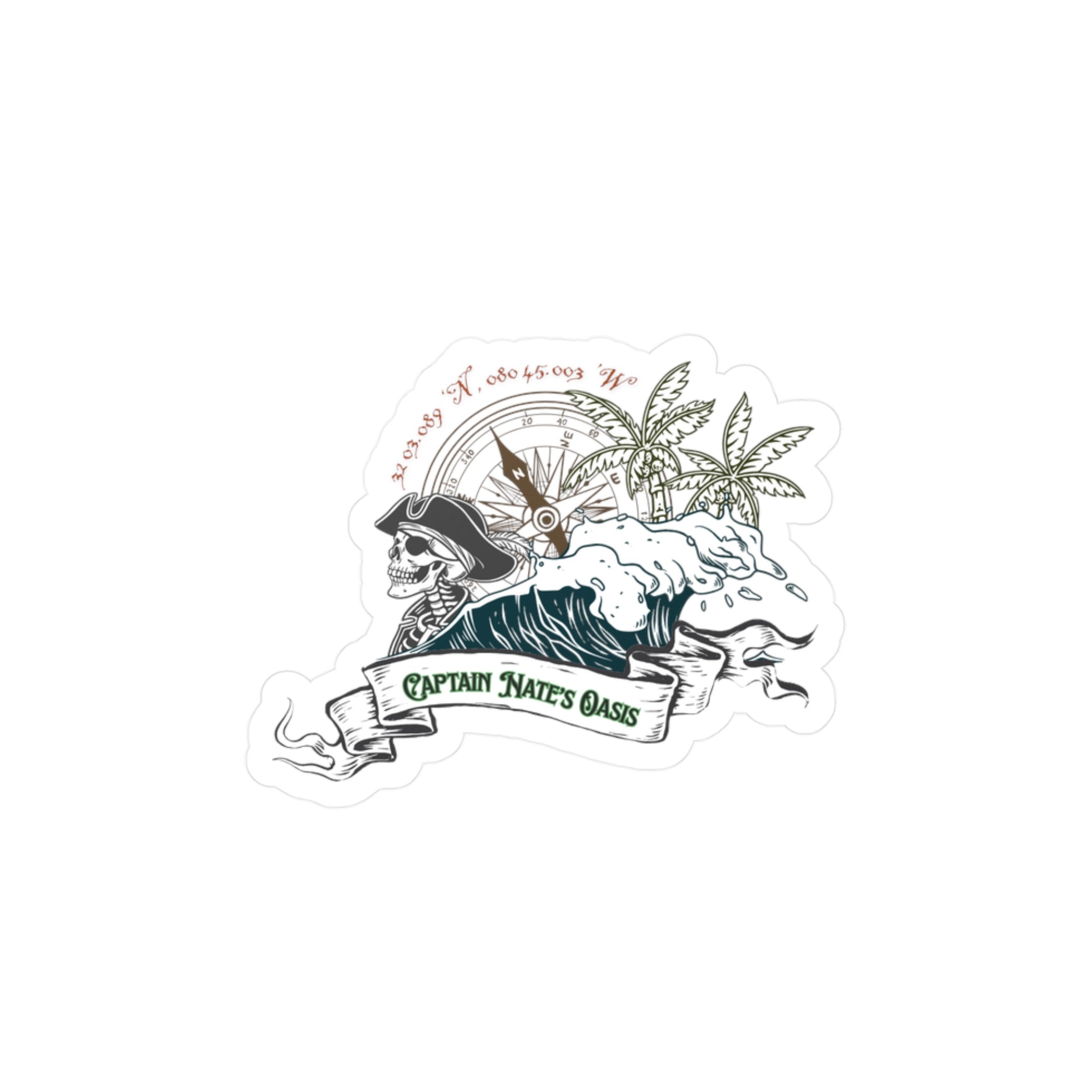 Pirate Oasis Vinyl Decal