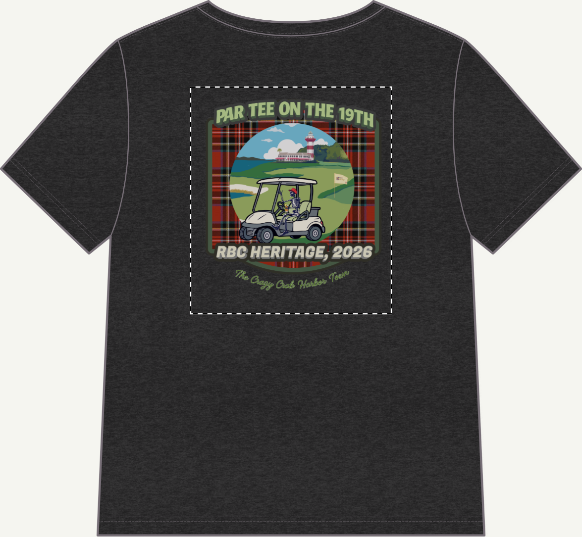 PAR TEE on the 19th v neck