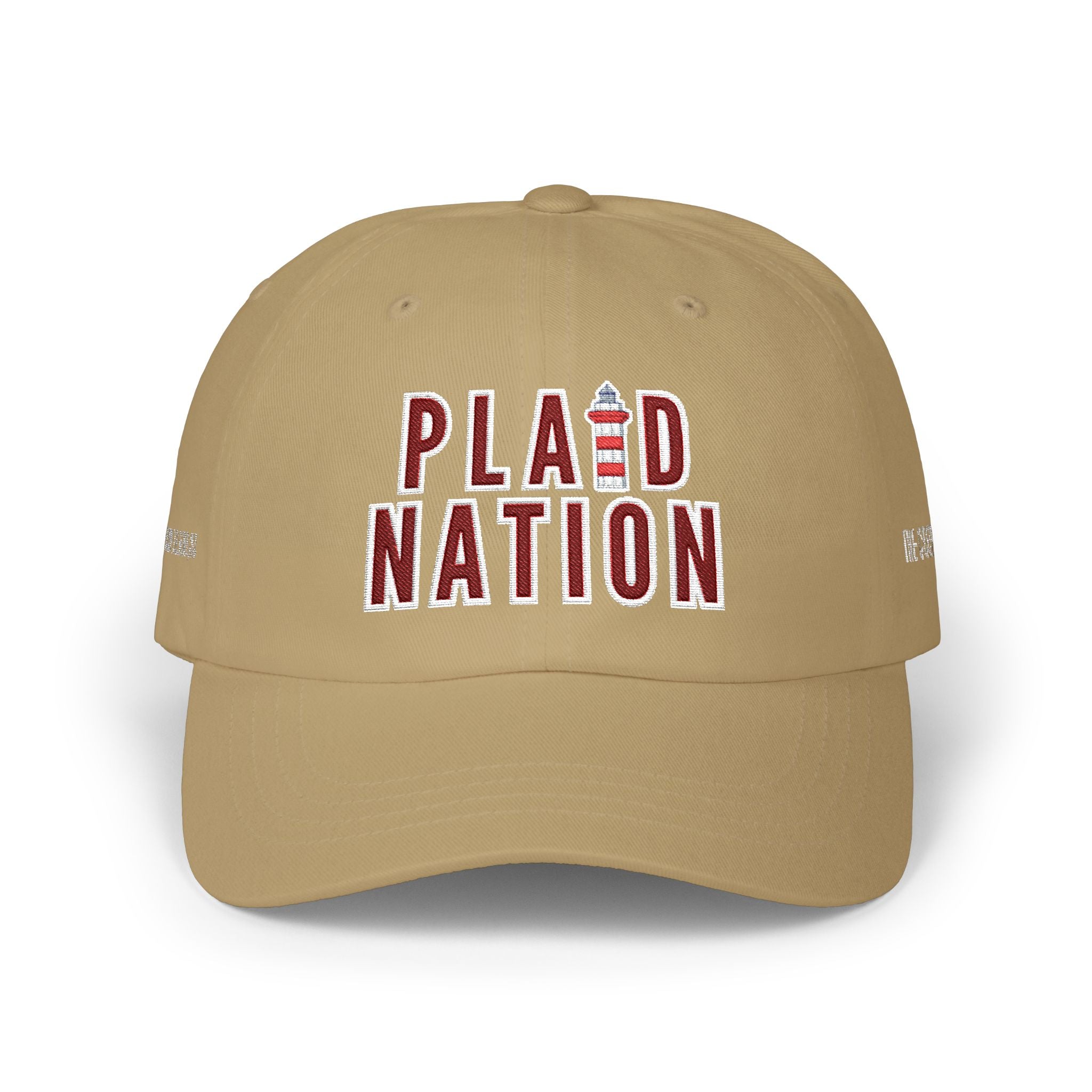 Embroidered Plaid Nation hat