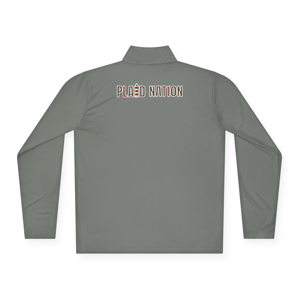 Men's Plaid Nation Quarter-Zip Pullover