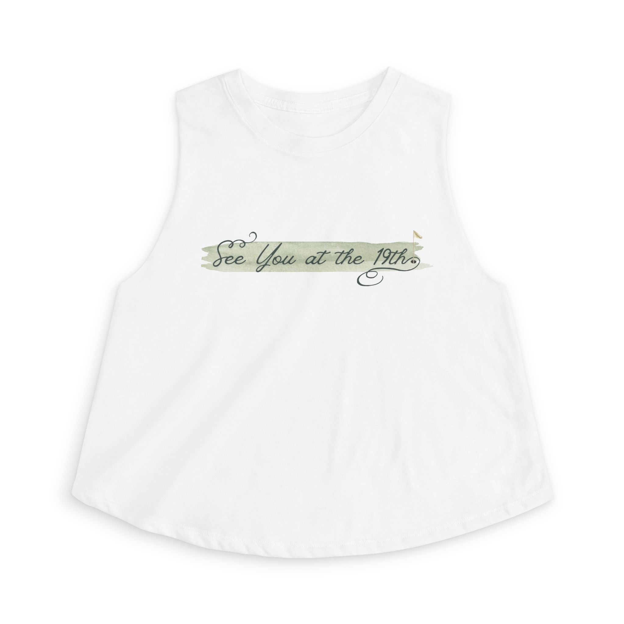 See you at the 19th women's cropped tank