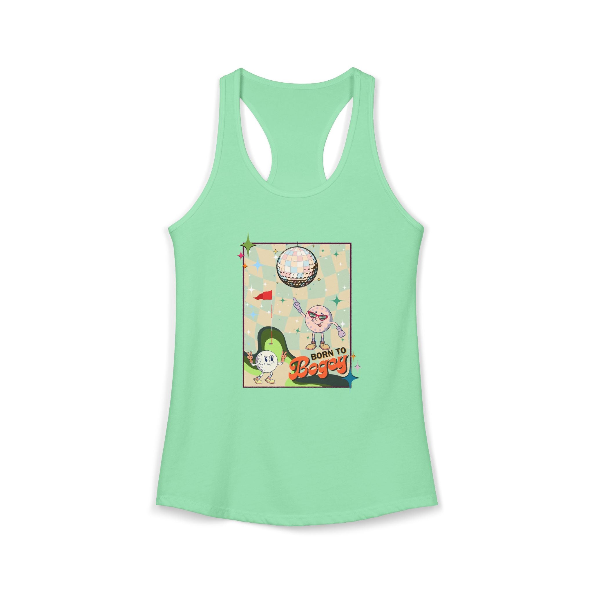 Born to Bogey Racerback Tank