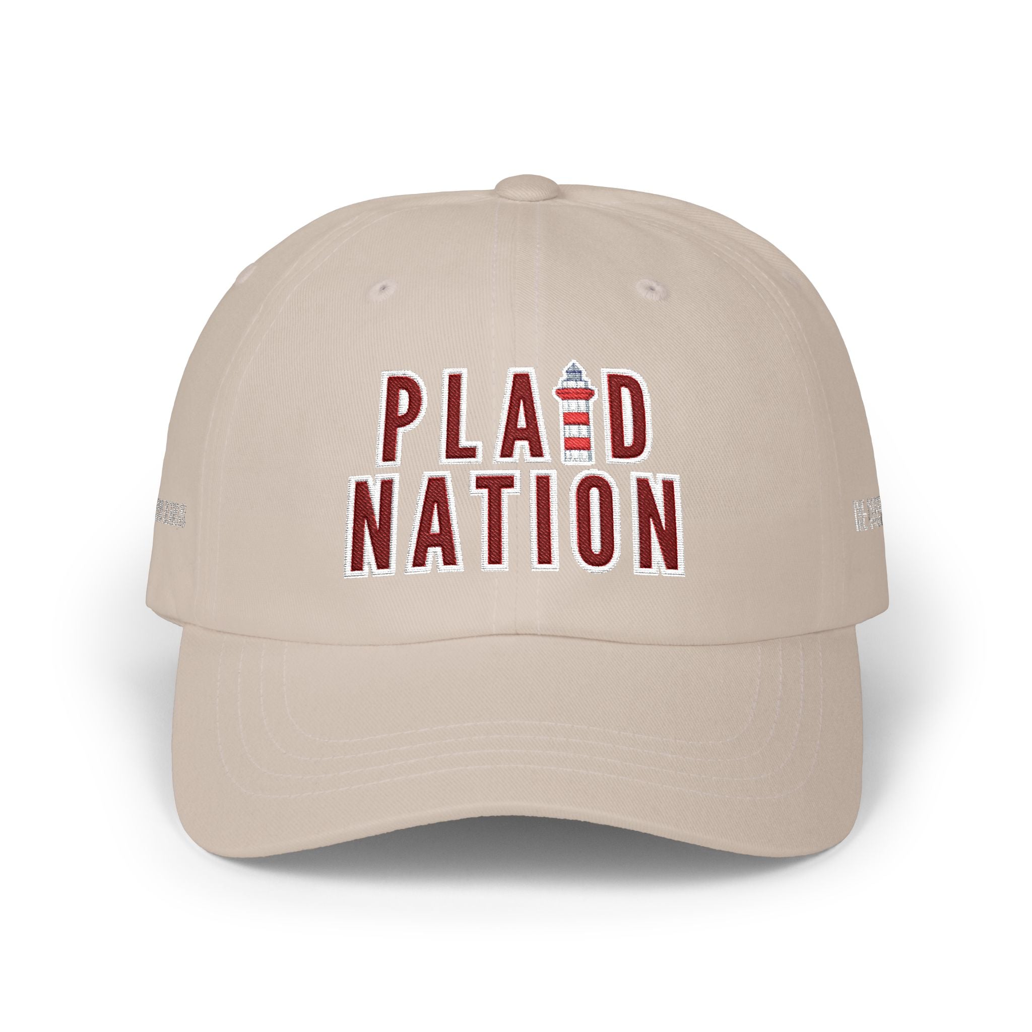 Embroidered Plaid Nation hat