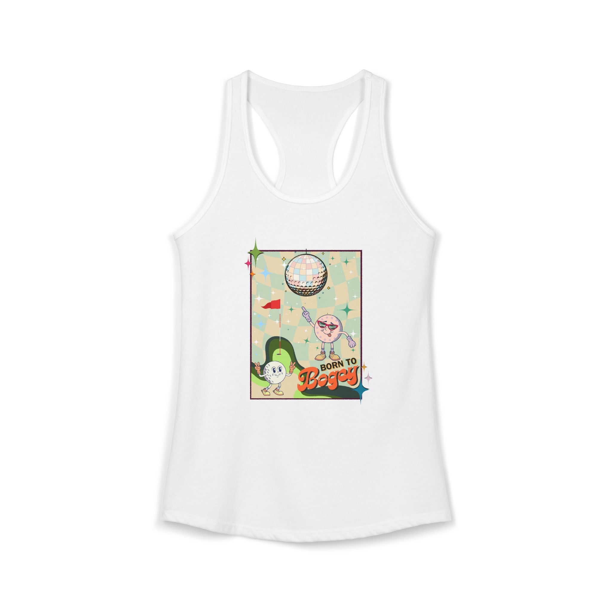 Born to Bogey Racerback Tank
