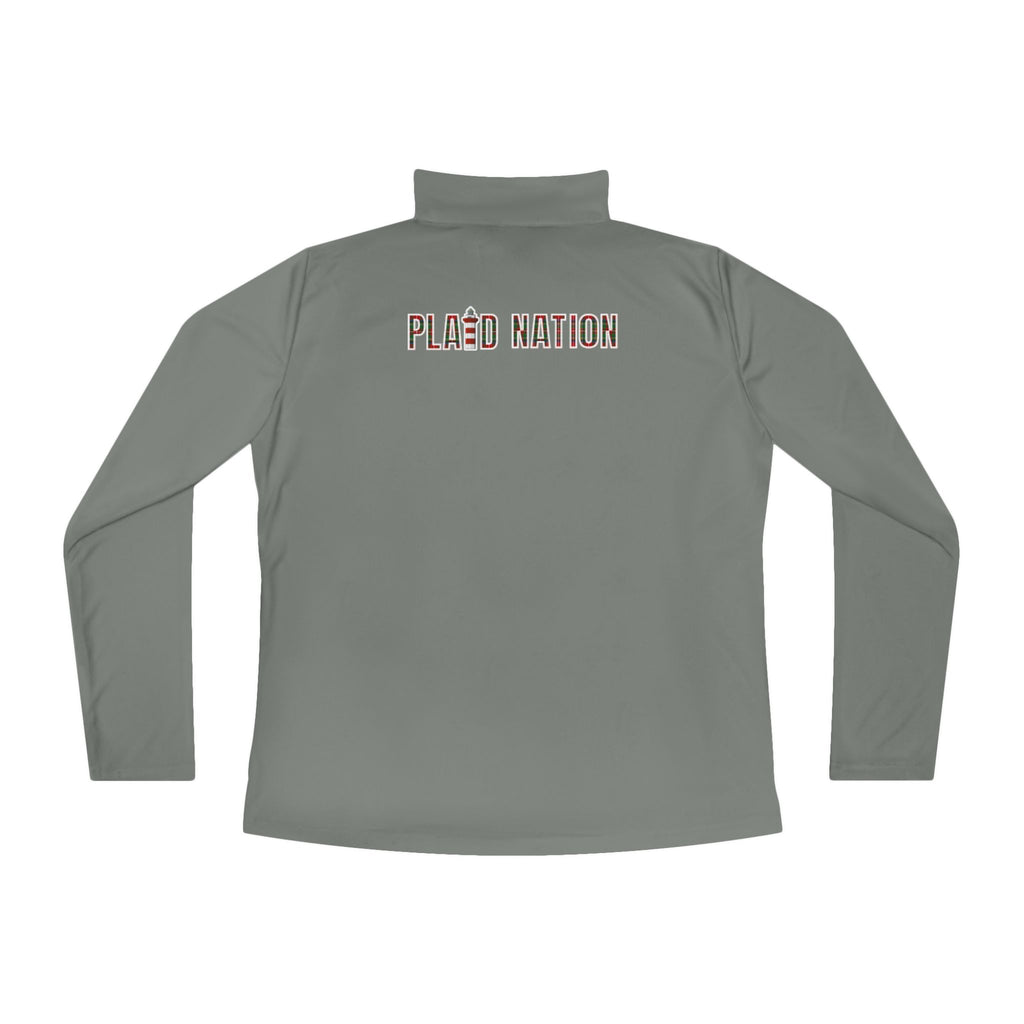 Ladies Plaid Nation Quarter-Zip Pullover