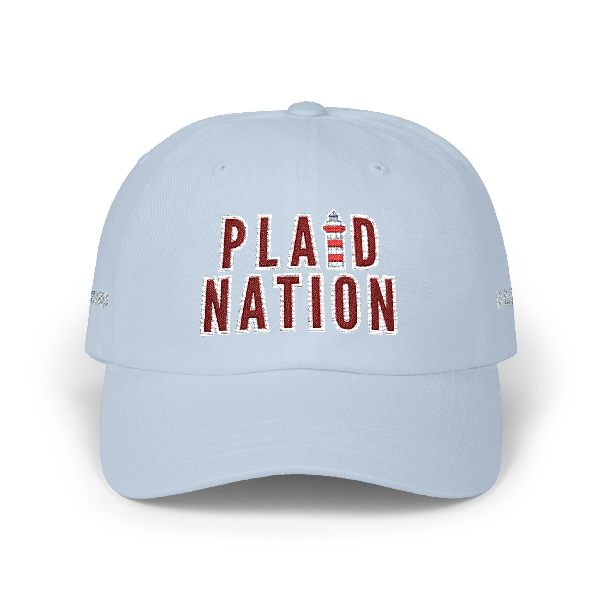 Embroidered Plaid Nation hat