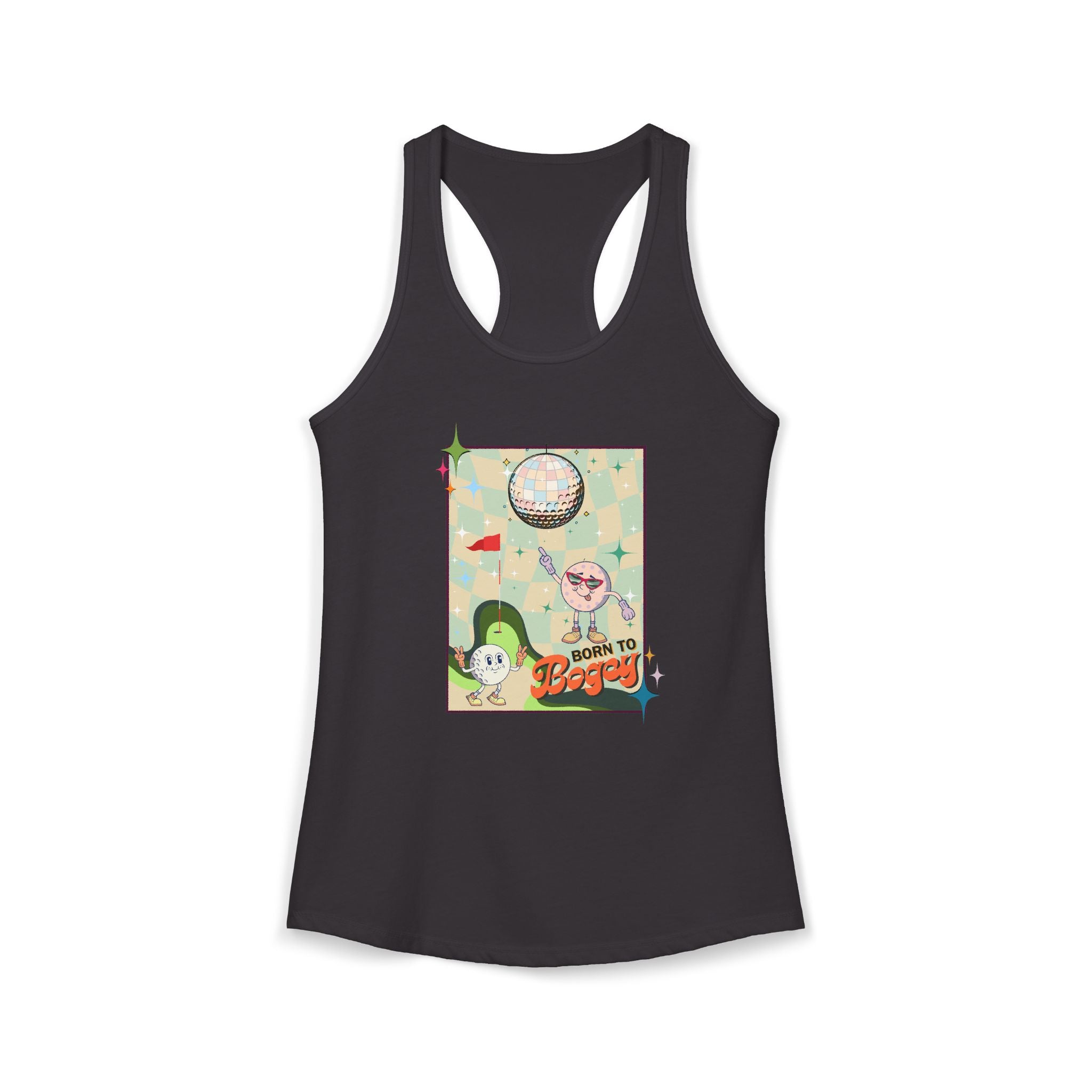 Born to Bogey Racerback Tank