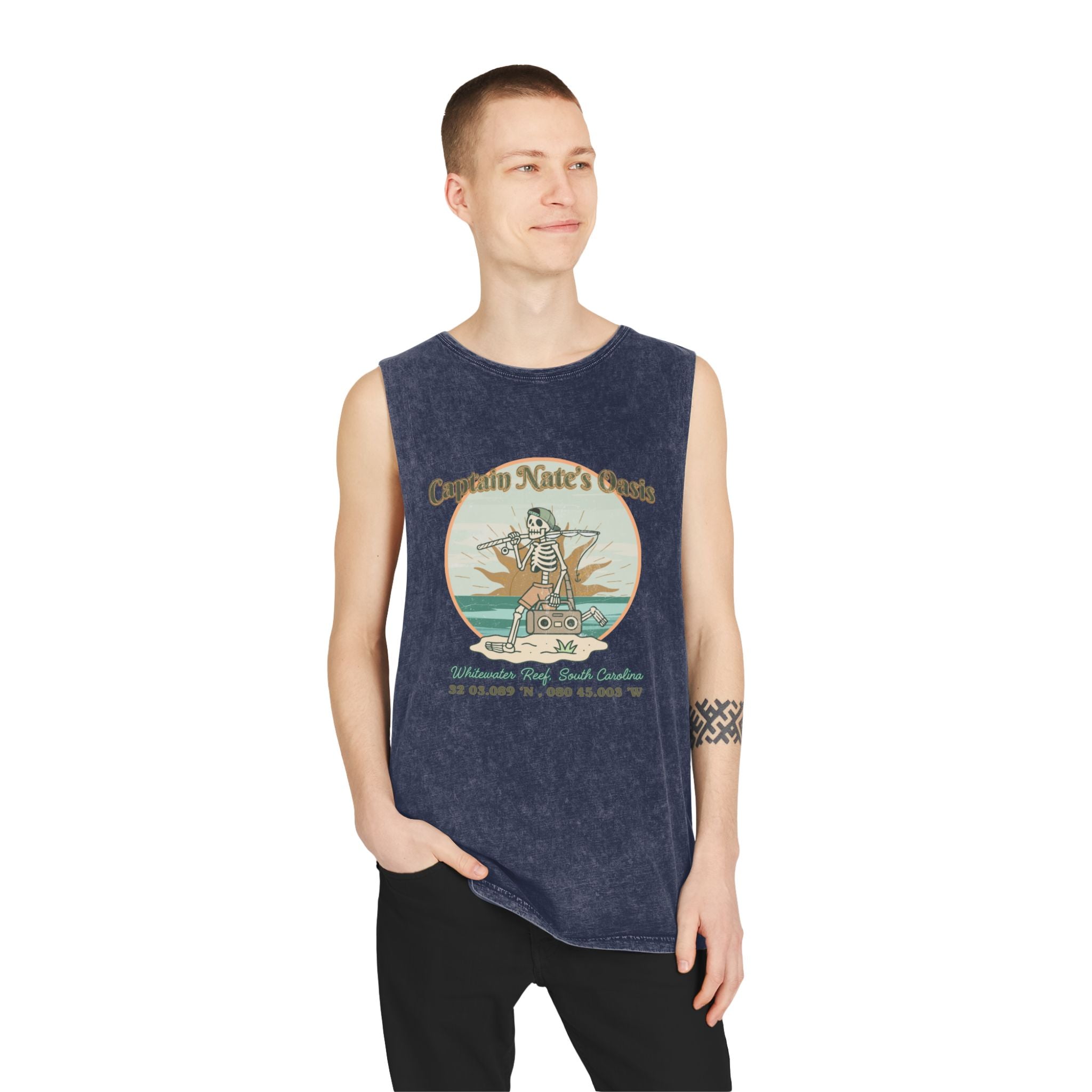 Weathered Oasis stonewash tank