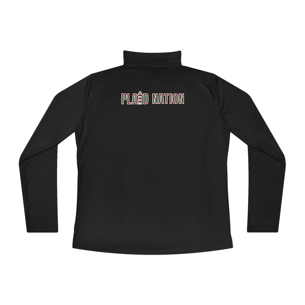 Ladies Plaid Nation Quarter-Zip Pullover